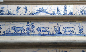Ceramic tile stairs Plaza de Toros Bullring  Ronda Málaga Andalusia Spain by Kevin Oke