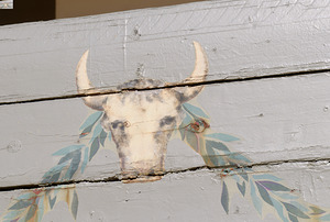Painted gate at the Plaza de Toros Bullring  Ronda Málaga Andalusia Spain by Kevin Oke