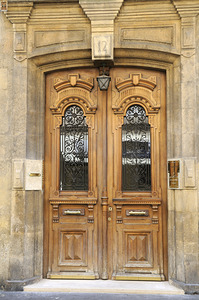 Carved door. Aix-en-Provence. Provence-Alpes-Cote dAzur. France