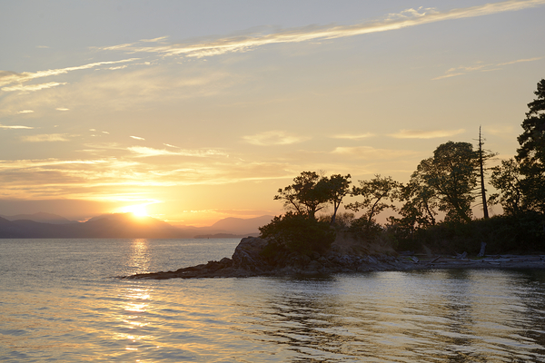 Sunset over Vancouver Island Print