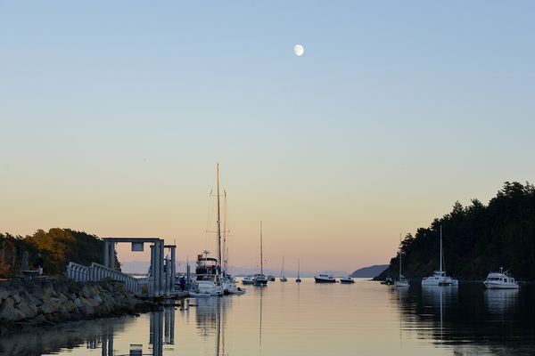 Sucia Island Moonrise - San Juan Islands Print