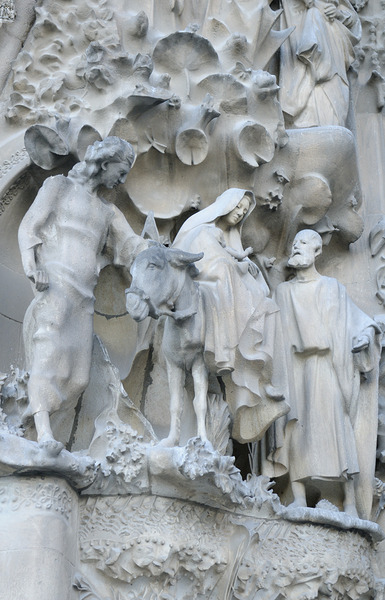 Nativity Façade La Sagrada Família Temple Expiatori de la Sagrada Família Barcelona Spain Print