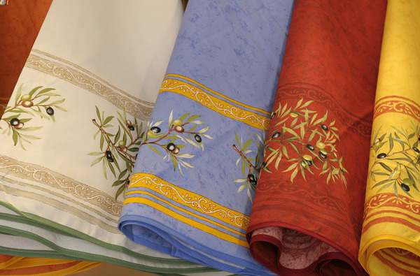 Red and Yellow Textiles - Aix-en-Provence Print