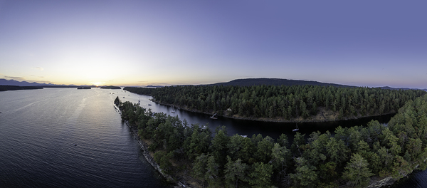 Wallace Island Panorama Print