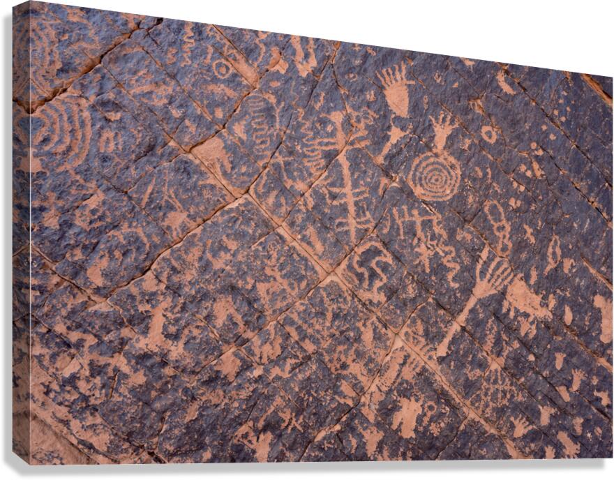 Petroglyphs - Valley of Fire State Park Canvas Print
