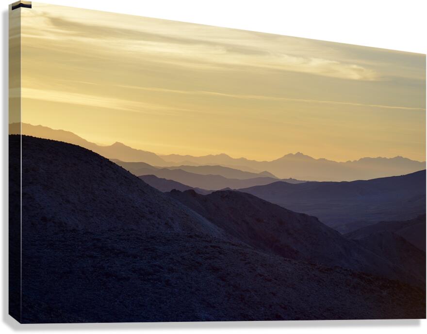 Sunrise in the mountains - Dantes View Canvas Print