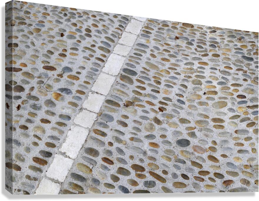 Cobblestone street Lourmarin Canvas Print