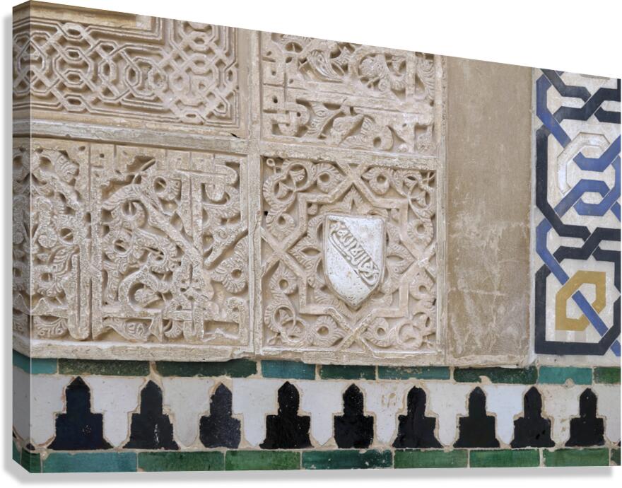Patio de Arrayares   Court of the Myrtles The Alhambra Granada Andalusia Spain Canvas Print