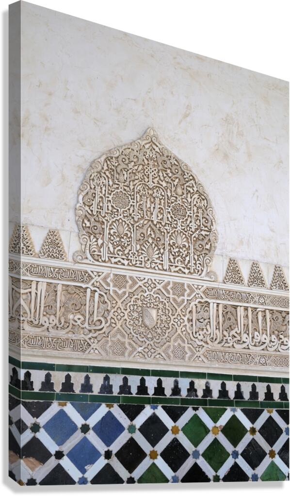 Patio de Arrayares   Court of the Myrtles The Alhambra Granada Andalusia Spain Canvas Print