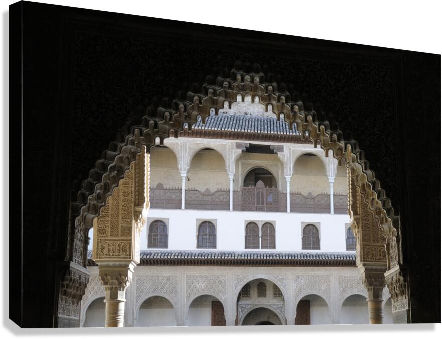 Patio de Comares The Alhambra Granada Andalusia Spain Canvas Print