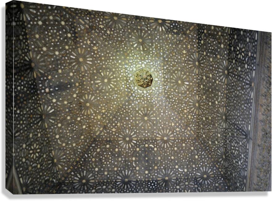 Sala de Embajadores. Hall of the Ambassadors The Throne Room The Alhambra Granada Andalusia Spain Canvas Print