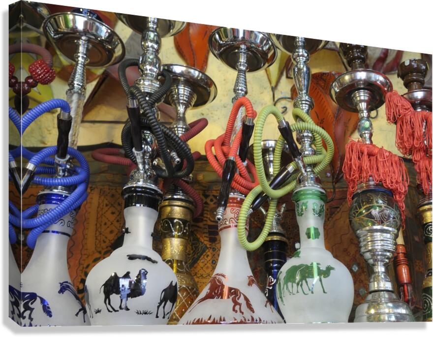 Hookahs for sale Granada Andalusia Spain  Canvas Print