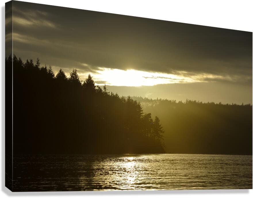 Sunset - James Island - San Juan Islands Canvas Print