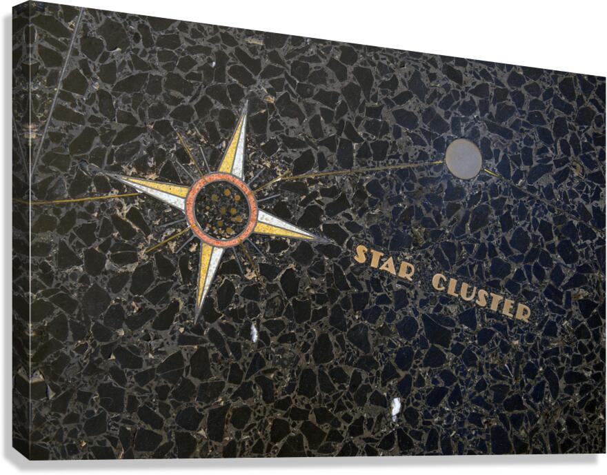 Star chartcelestial map by Oskar J.W. Hansen Hoover Dam Arizona Nevada USA Canvas Print