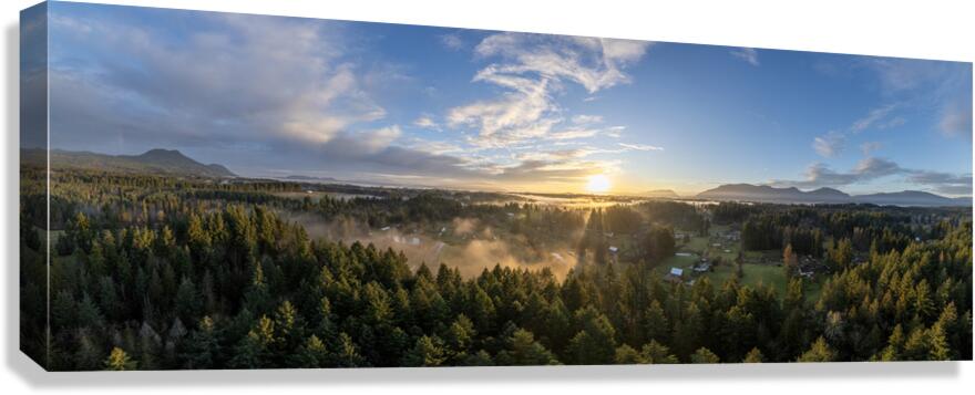 Cowichan Valley Rays Canvas Print