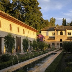 Patio de la Acequia   Generalife The Alhambra Granada Andalusia Spain