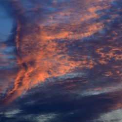 Cloud formation at sunset - Tent Island