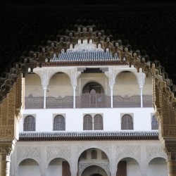 Patio de Comares The Alhambra Granada Andalusia Spain