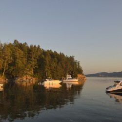 Sunset over Vancouver Island - Tent Island