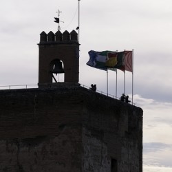 Vela Tower The Alhambra Granada Andalusia Spain