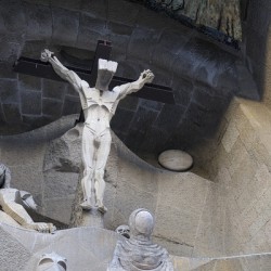 Passion Façade La Sagrada Família Temple Expiatori de la Sagrada Família Barcelona Spain