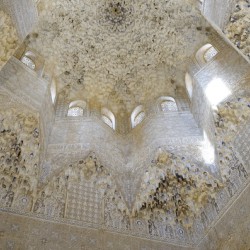 Roof of the Abencerrajes Hall The Alhambra Granada Andalusia Spain