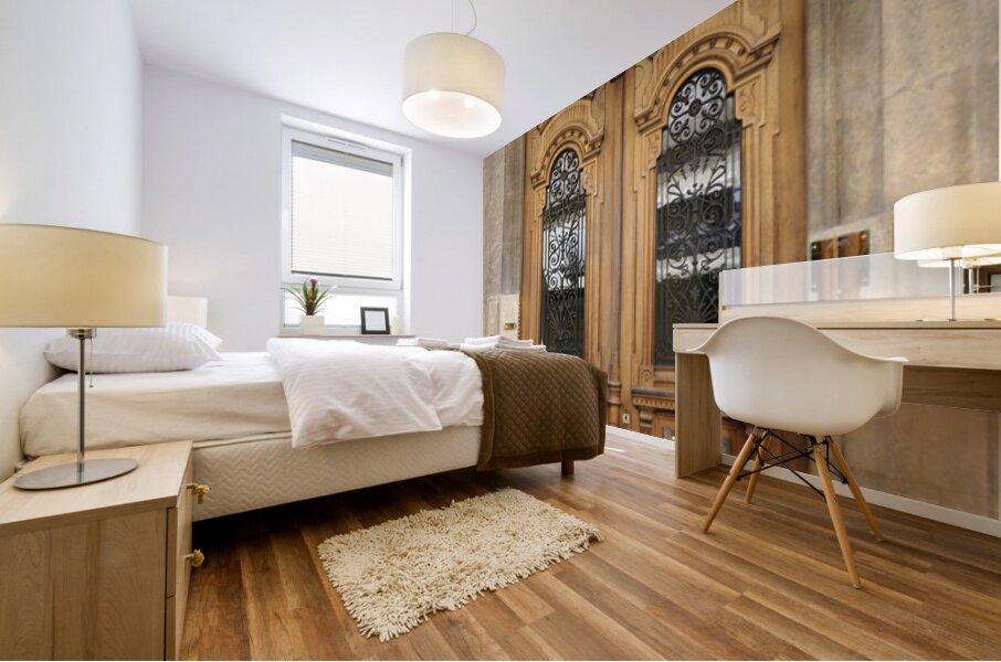 Carved door. Aix-en-Provence. Provence-Alpes-Cote dAzur. France Mural print