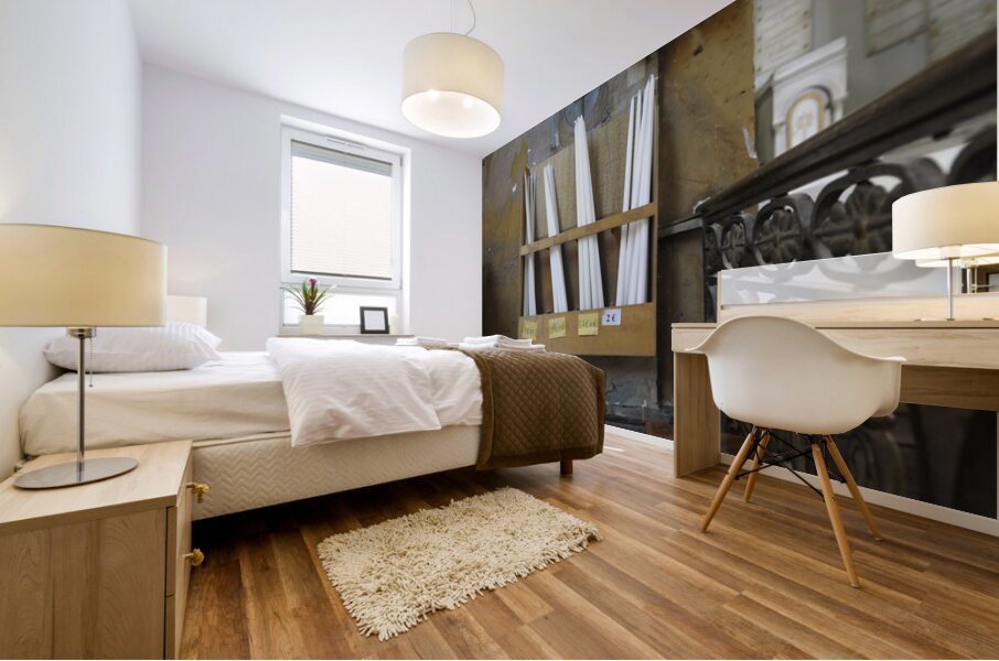 Prayer candles for sale Église Saint Pierre ancienne chapelle du collège des Jésuites Nevers Nièvre Burgundy France Mural print