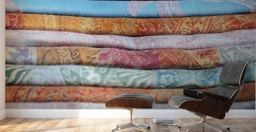 Textiles Thursday Market Boulevard Saint Germain Paris Wall Murals