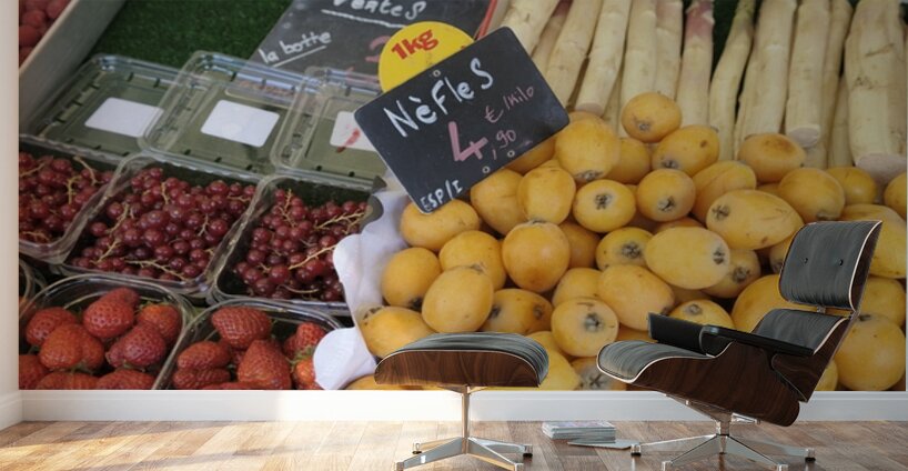 Fresh Fruit Thursday Market Boulevard Saint Germain - Paris Wall Murals