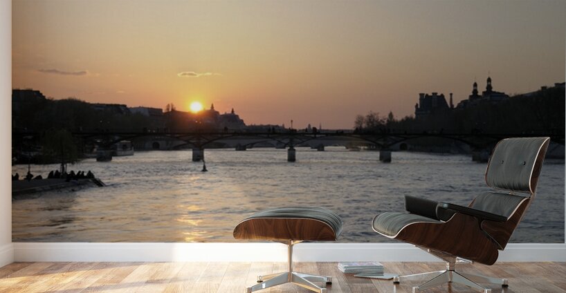 Seine River Sunset -  Paris Wall Murals