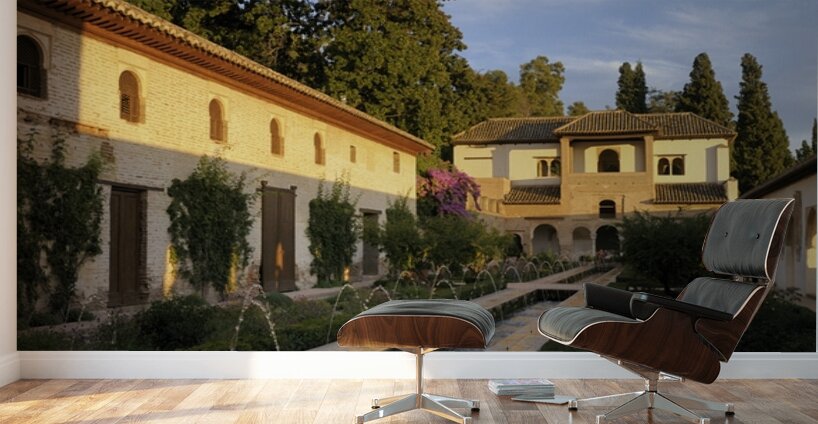 Patio de la Acequia   Generalife The Alhambra Granada Andalusia Spain Wall Murals