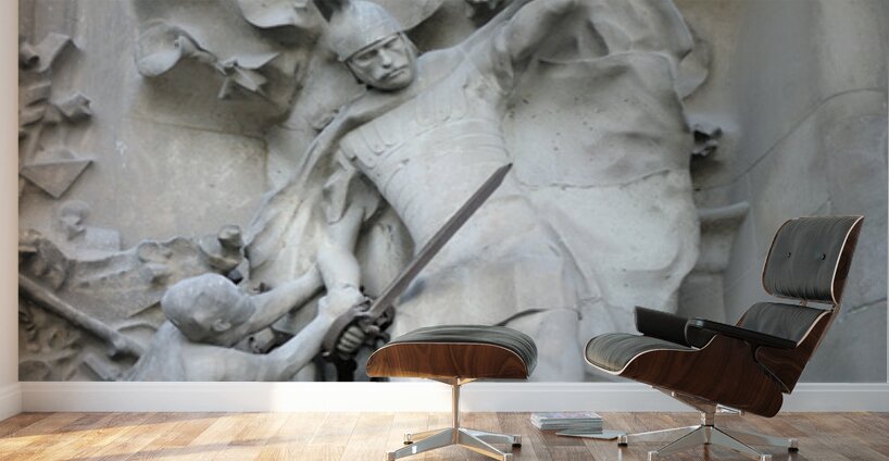 Nativity Façade La Sagrada Família Temple Expiatori de la Sagrada Família Barcelona Spain Wall Murals