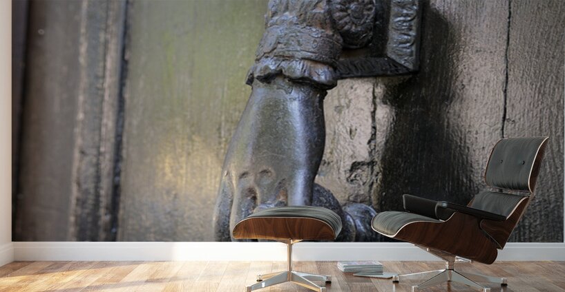 Hand door knocker. Aix-en-Provence. France Wall Murals