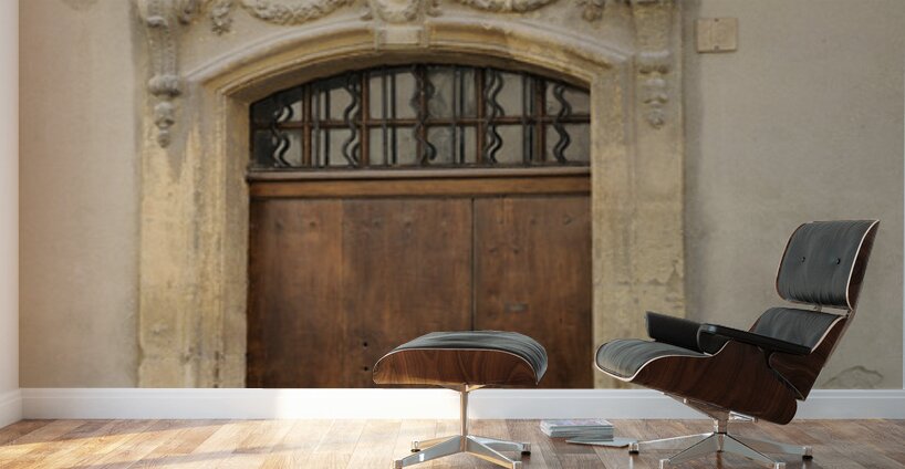 Ornate entry door. Lourmarin. France Wall Murals