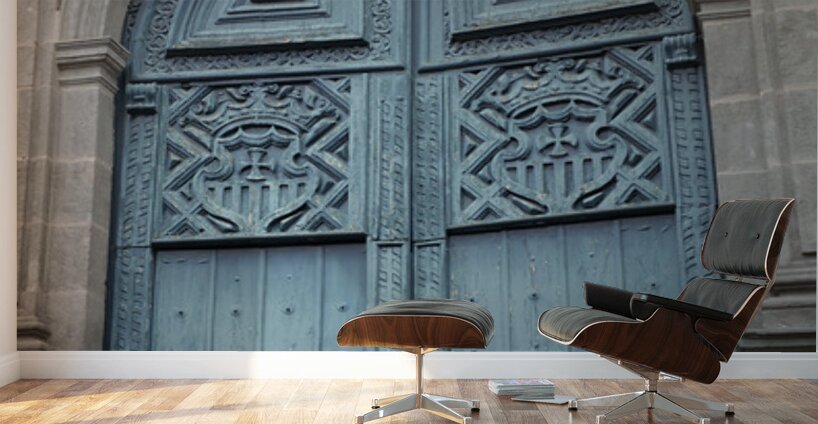 Entrance door to the Basilica La Merced. Quito. Ecuador Wall Murals