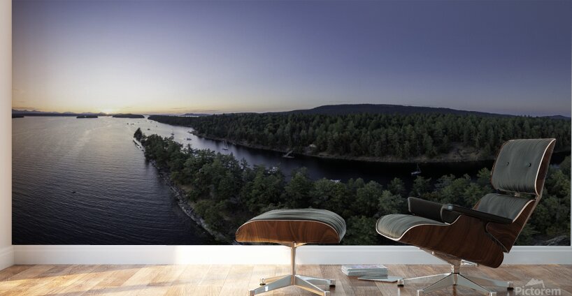Wallace Island Panorama Wall Murals