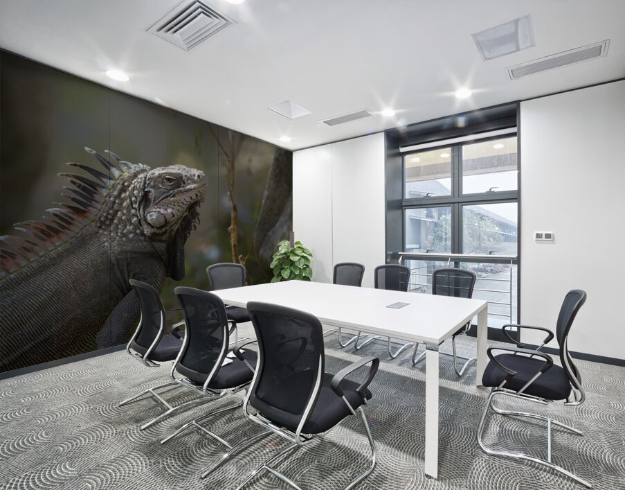 Green Iguana Wall Printing
