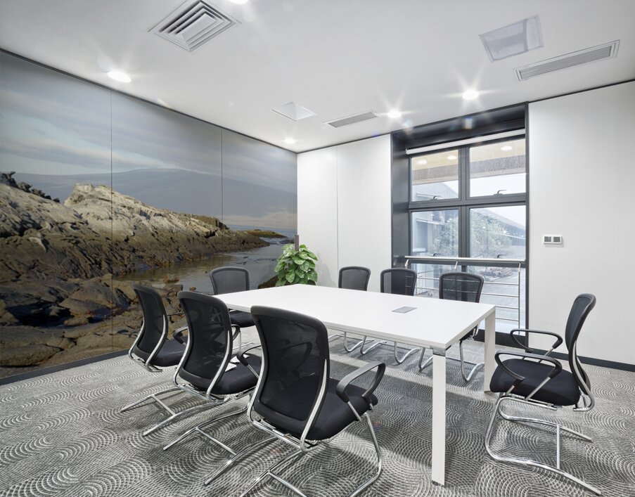 Sally lightfoot crabs on a rocky beach at Punta Espinosa Fernandina Island Galapagos Islands Ecuador
 Wall Printing