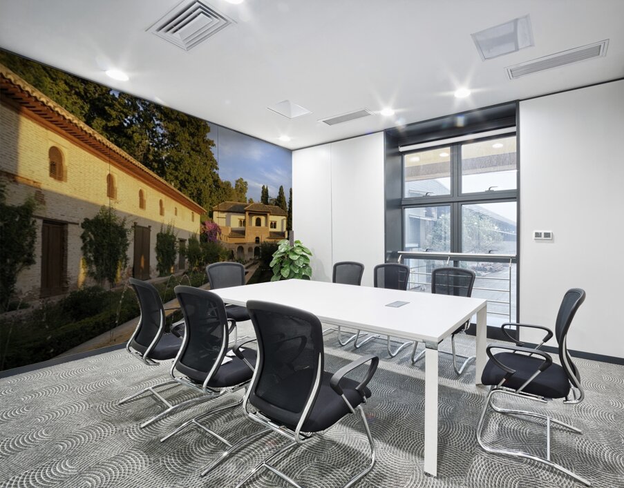 Patio de la Acequia   Generalife The Alhambra Granada Andalusia Spain Wall Printing