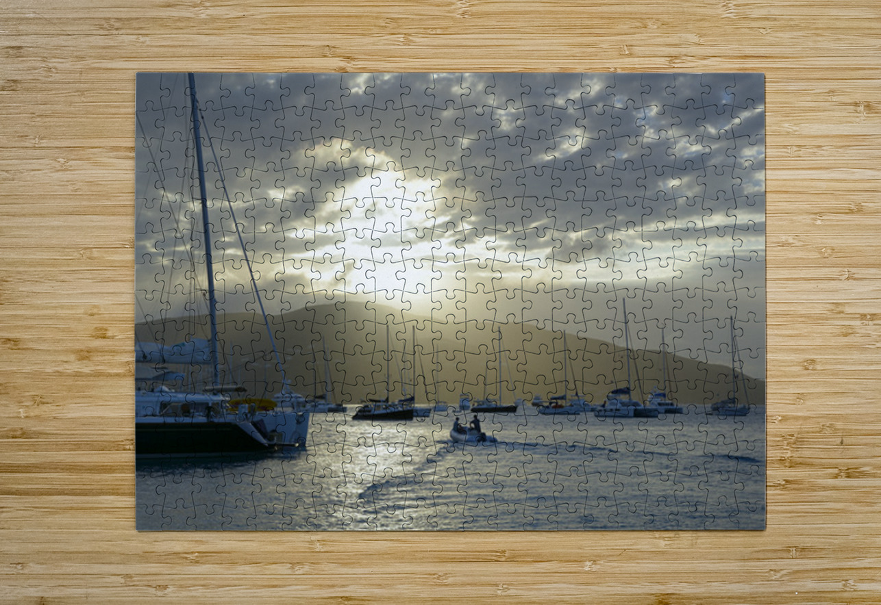 Dinghy heading out to the anchorage Kevin Oke Puzzle printing