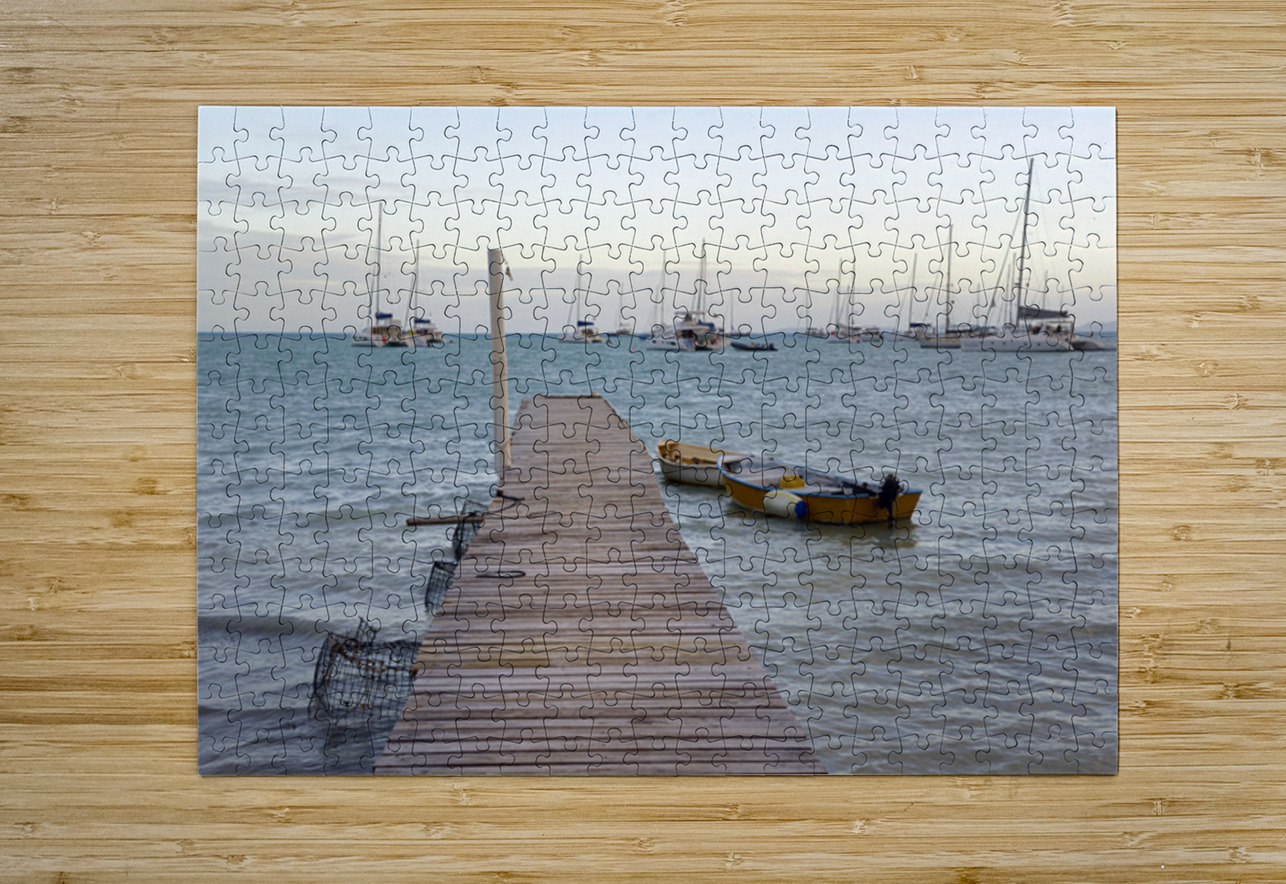 Dock and lobster pots Kevin Oke Puzzle printing