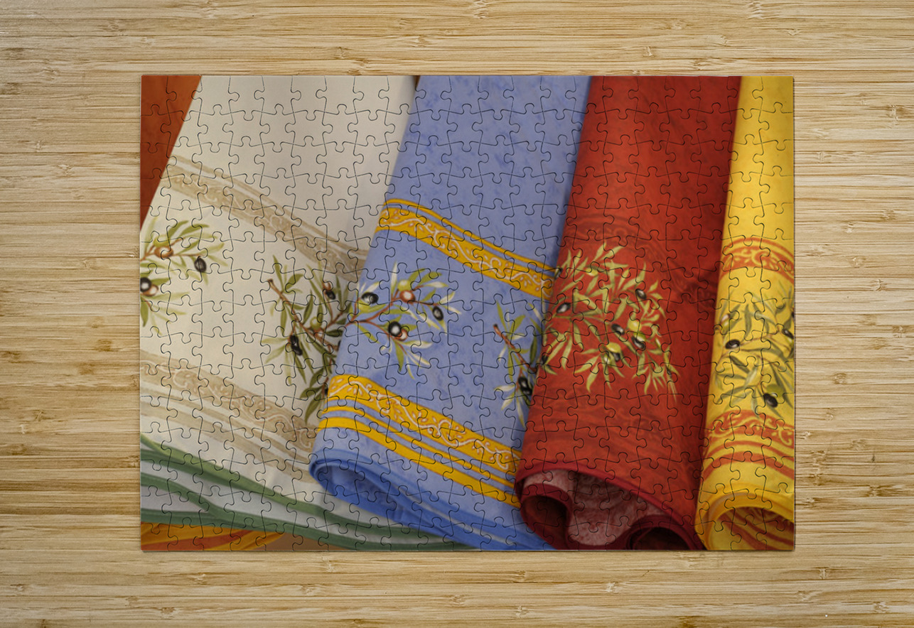 Red and Yellow Textiles - Aix-en-Provence Kevin Oke Puzzle printing