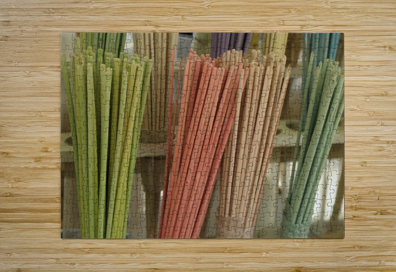 Colorful incense for sale at the Lourmarin Friday market Kevin Oke Puzzle printing