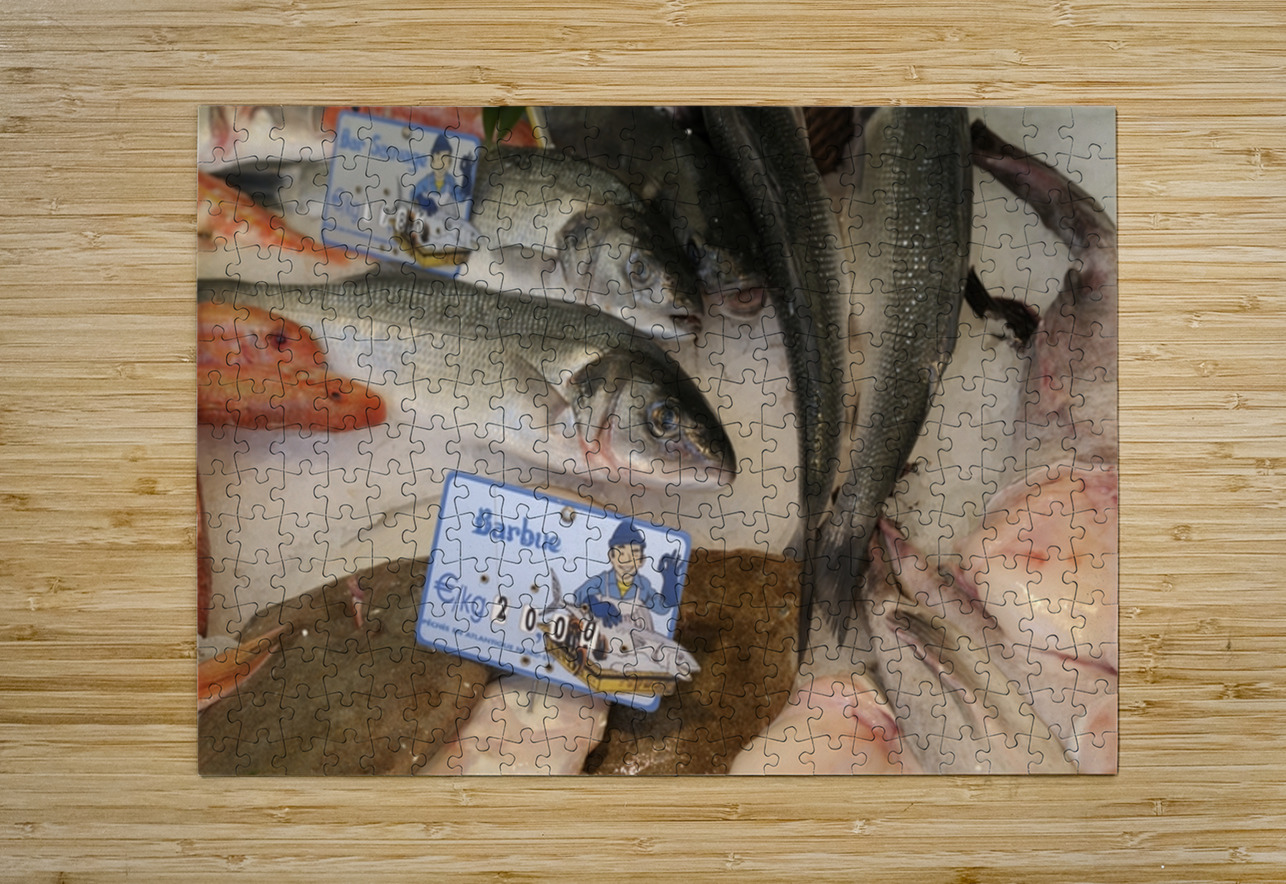 Seafood at the Thursday Market - Boulevard Saint Germain Kevin Oke Puzzle printing