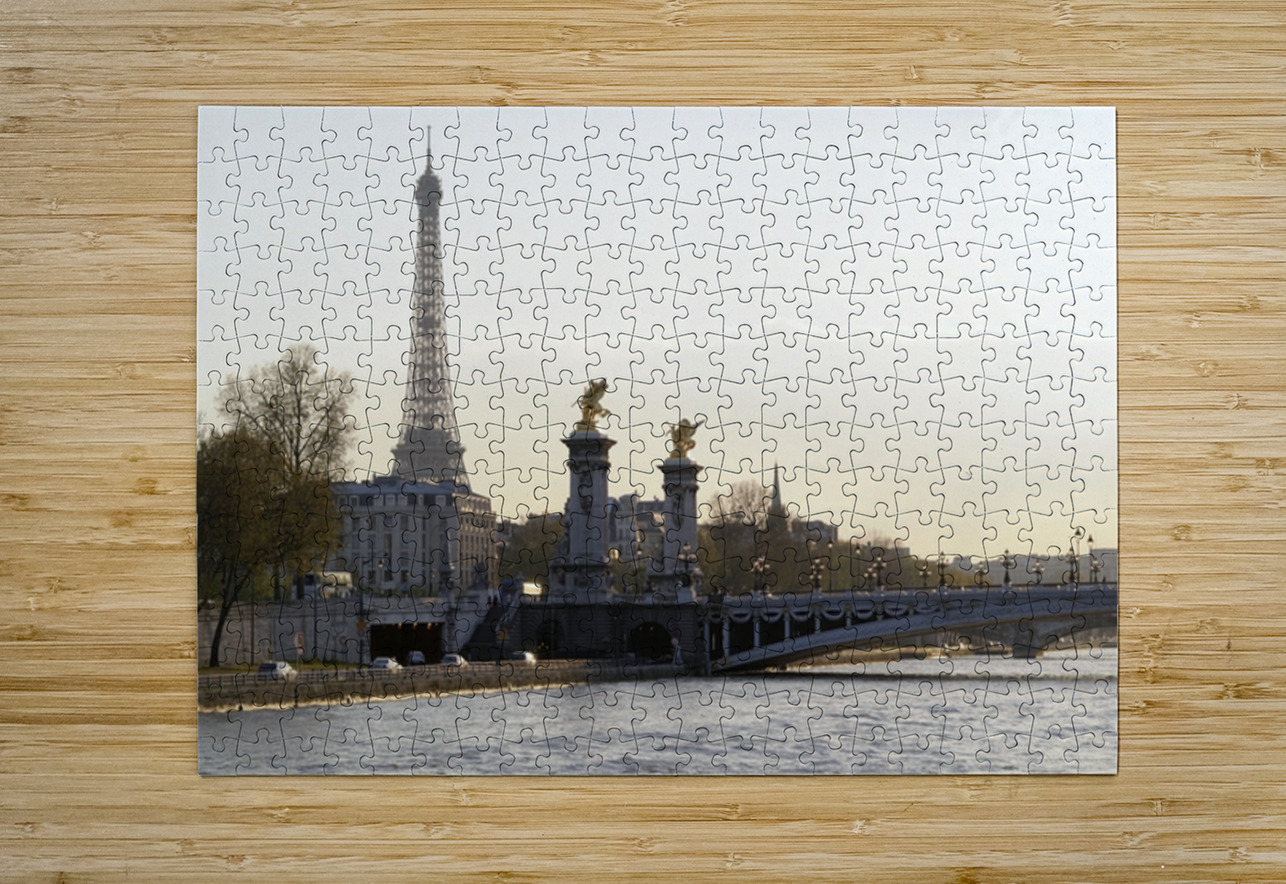 Pont Alexandre III and the Eiffel Tower from the Seine River - Paris Kevin Oke Puzzle printing