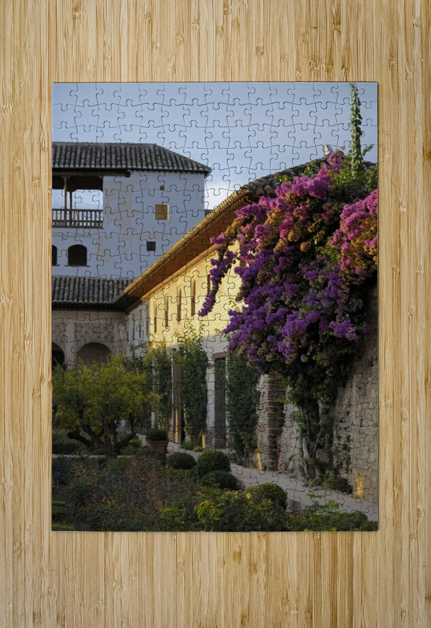 Patio de la Acequia   Generalife The Alhambra Granada Andalusia Spain Kevin Oke Puzzle printing
