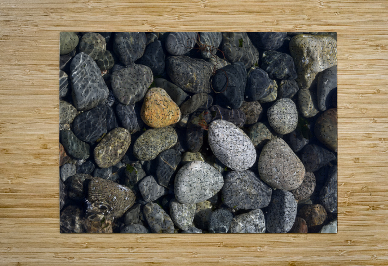 Polished rocks under the water. Sucia Island Kevin Oke Puzzle printing