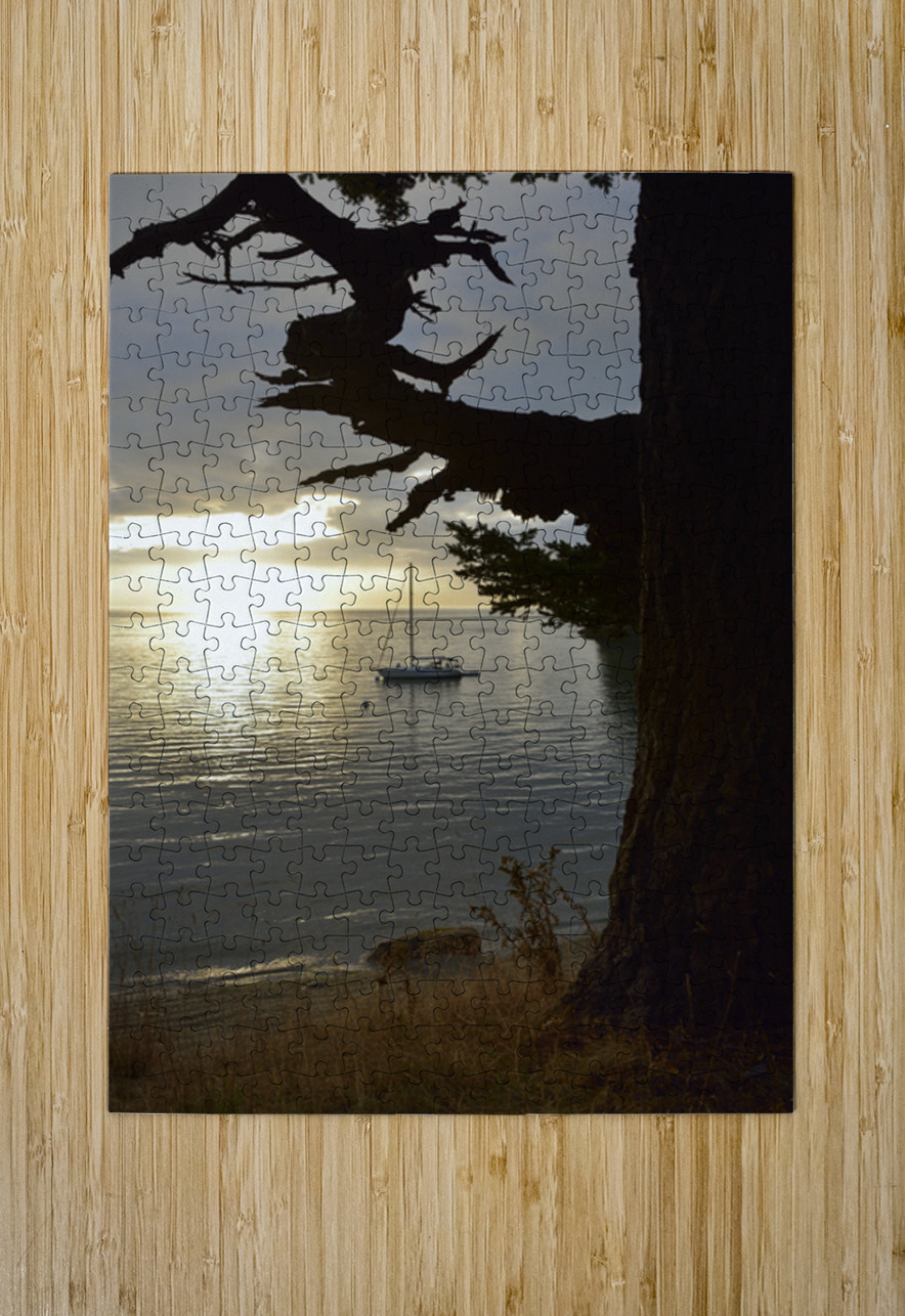 Calm sunset - James Island - San Juan Islands Kevin Oke Puzzle printing