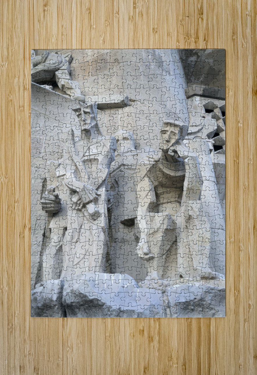 Passion Façade La Sagrada Família Temple Expiatori de la Sagrada Família Barcelona Spain Kevin Oke Puzzle printing